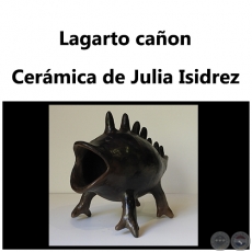 Lagarto caon - Cermica de Julia Isidrez